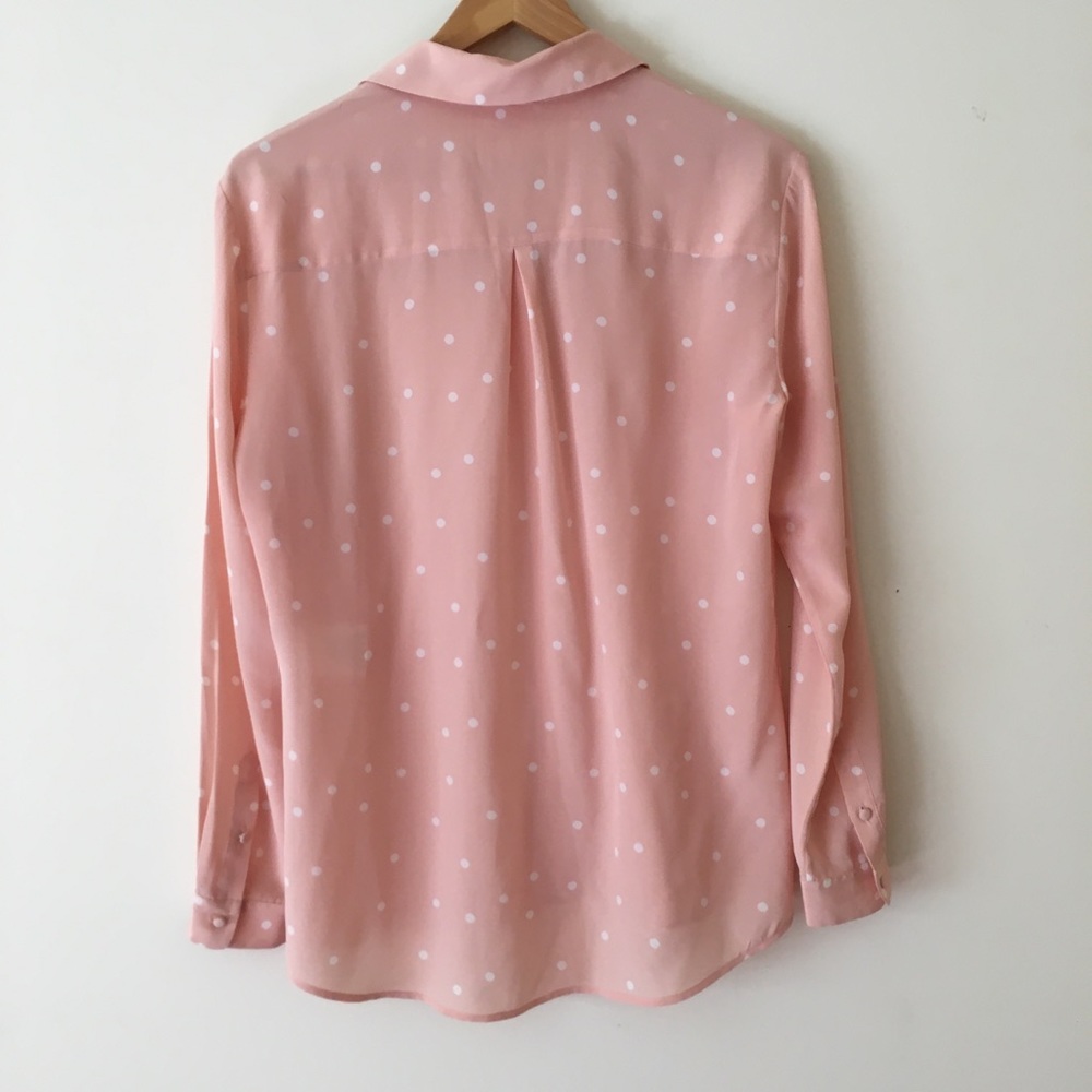 SOLD Sezane Silk Blush Pink Blouse - Picture 6 of 6